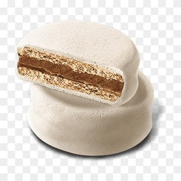 Alfajor Furia dulce de leche con chocolate blanco