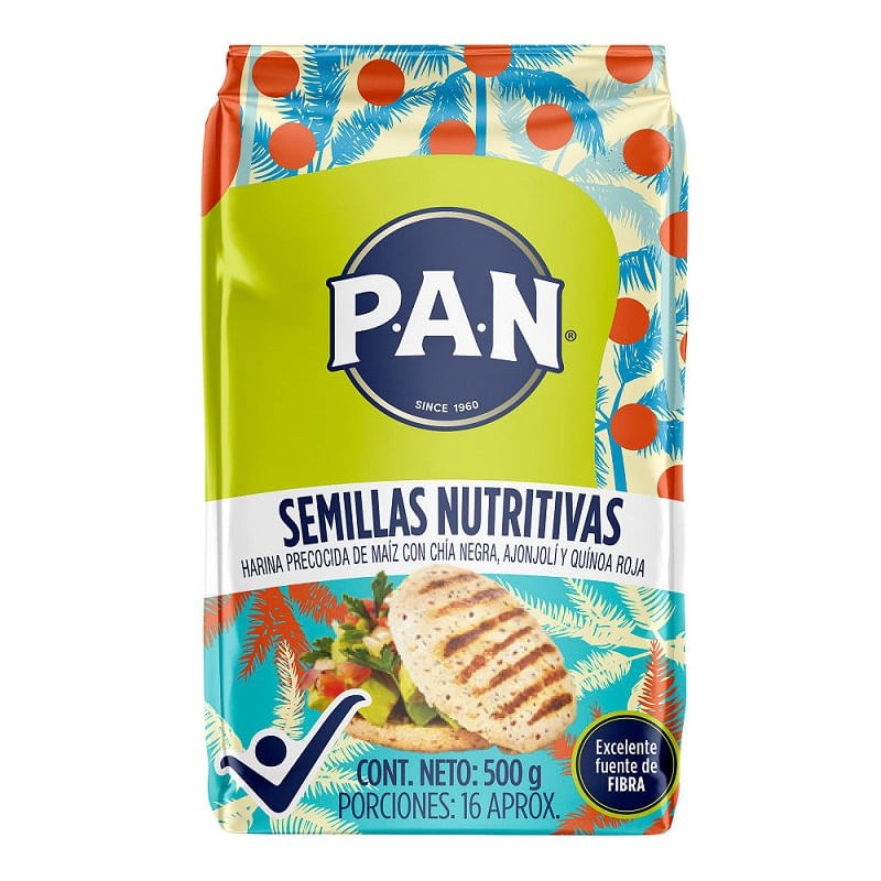 Harina Pan con multisemillas (454g)