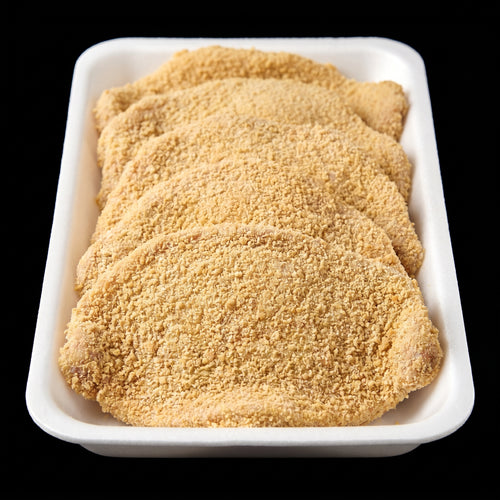Milanesa de res empanizada