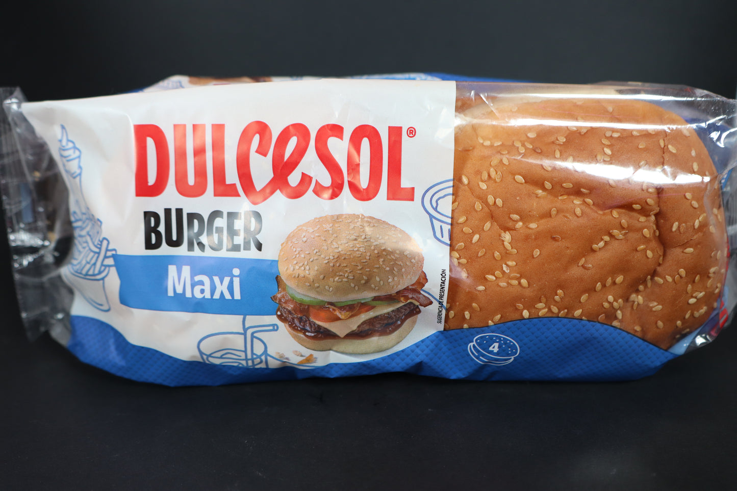 Pan maxi burguer (4 uds.)