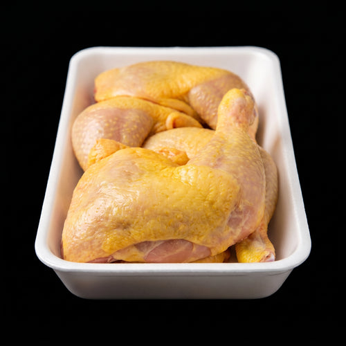 Trasero de pollo amarillo